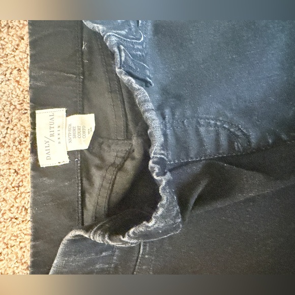 Daily Ritual Black Denim Jeggings - RARE - XS - Picture 5 of 9